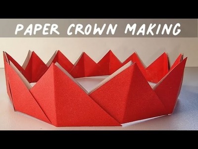 Easy paper crown making ????✨