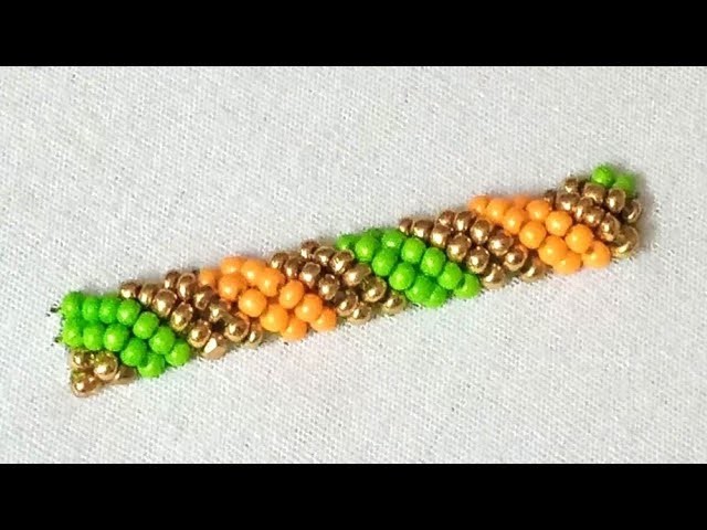 Embossed beads loading stitch | Class - 28