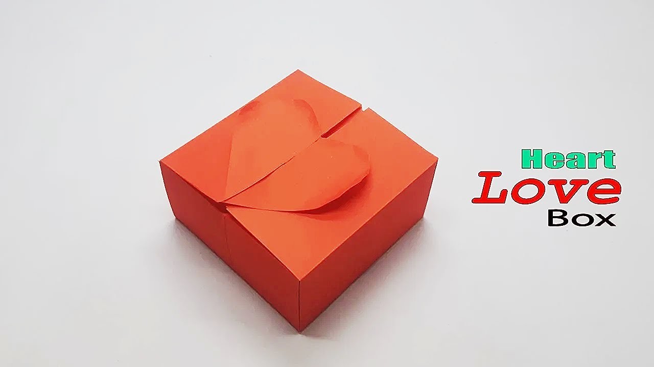 HEART BOX MAKING | Gift Box Making | Origami Box Making