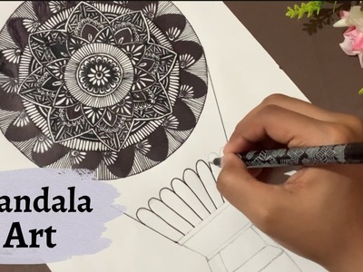 How to draw Mandala for beginners | Easy Mandala art | How to draw Mandala art