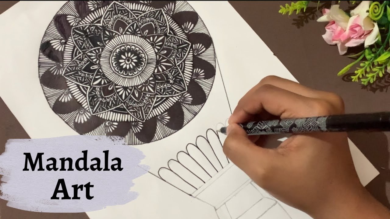 How to draw Mandala for beginners | Easy Mandala art | How to draw Mandala art