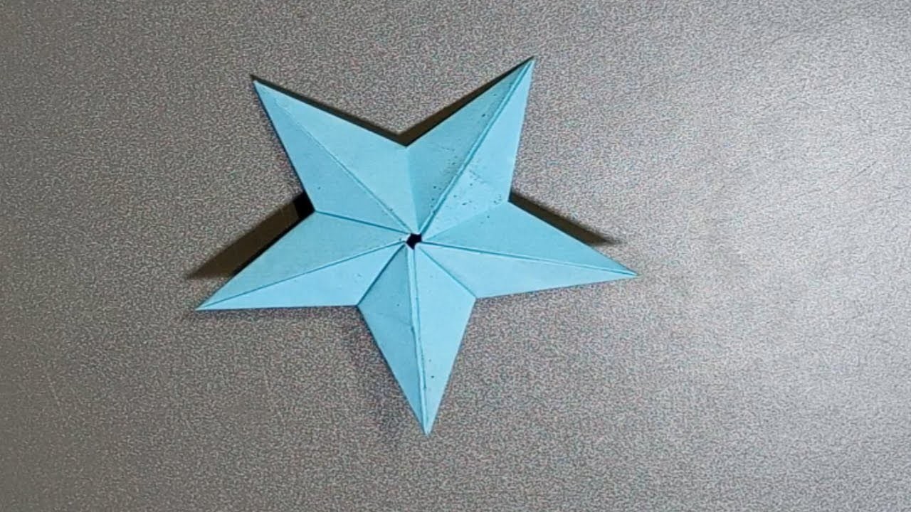How To Make A 3d Paper Star ???? Easy Paper Crafting | origami  star ????