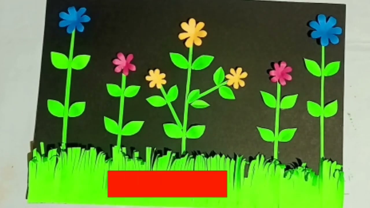 How to Make a Nature Scenery of Garden.Paper Craft Ideas.#craftmaking #naturescenery