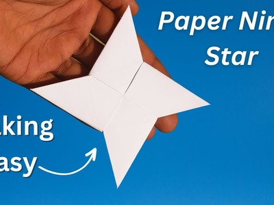 How to make a paper Ninja Star Shuriken origami | Paper Shuriken Ninja Star Easy DIY