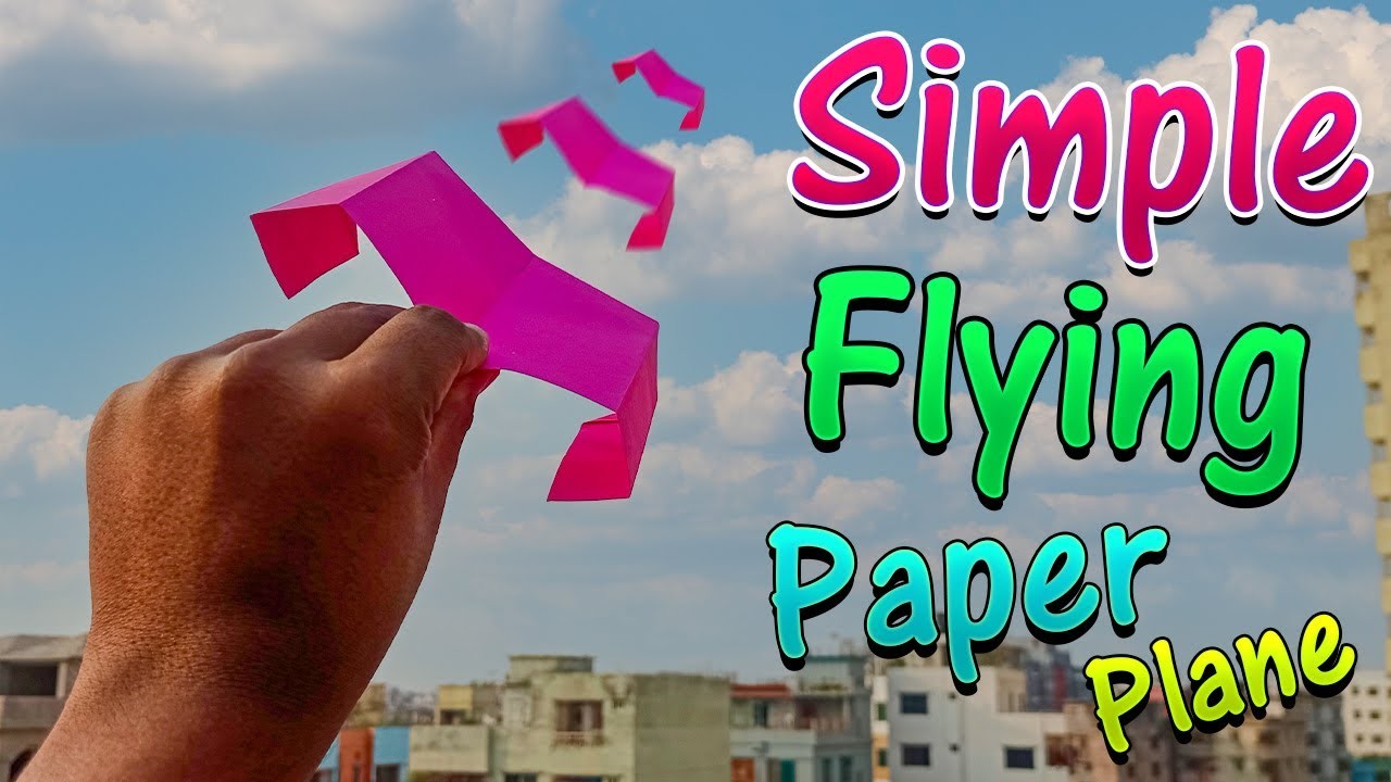 How To Make an Easy Origami Simple Flying Paper Plane | Easy Origami Plane | Merajul Paper Craft