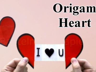 How to make an origami heart with a message | interesting idea for a Valentine's gift