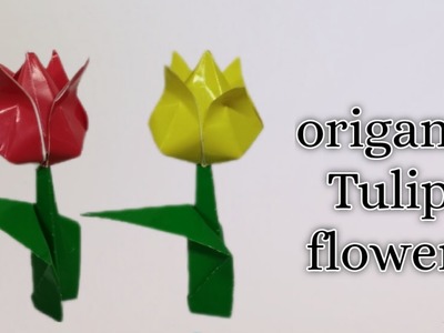 How to Make Easy Paper Tulip Origami Flower