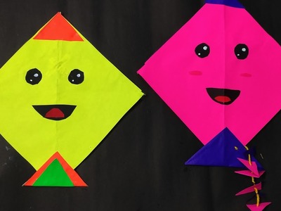 How To Make Handmade Paper kite at home | DIY Paper Craft | Paper kite making | A4 sheet kite making