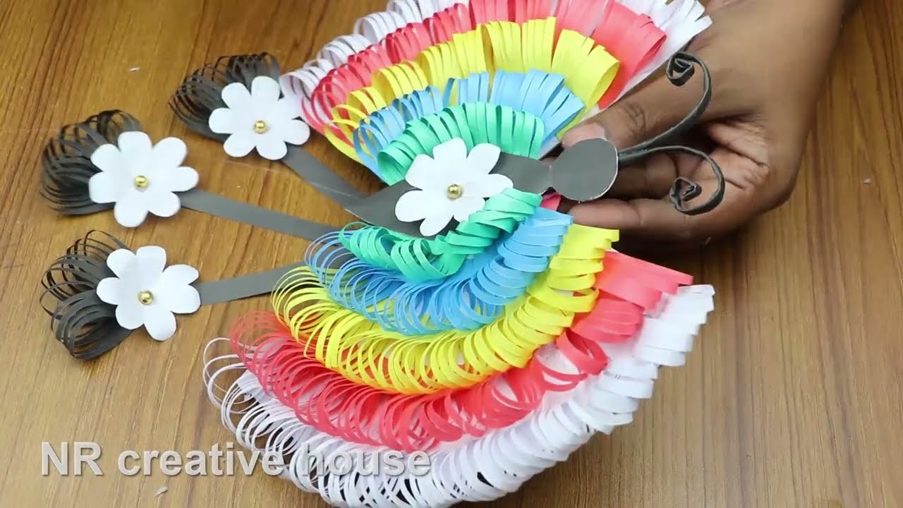 How To Make Origami Butterfly With Paper - DIY Paper Fun Toy Making