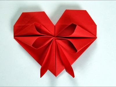 How to make origami HEART WITH BOW