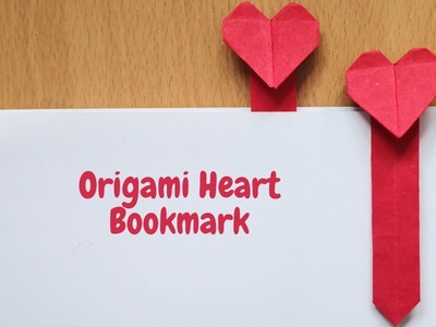 How to make Origami Heart Bookmark | Heart shaped bookmark