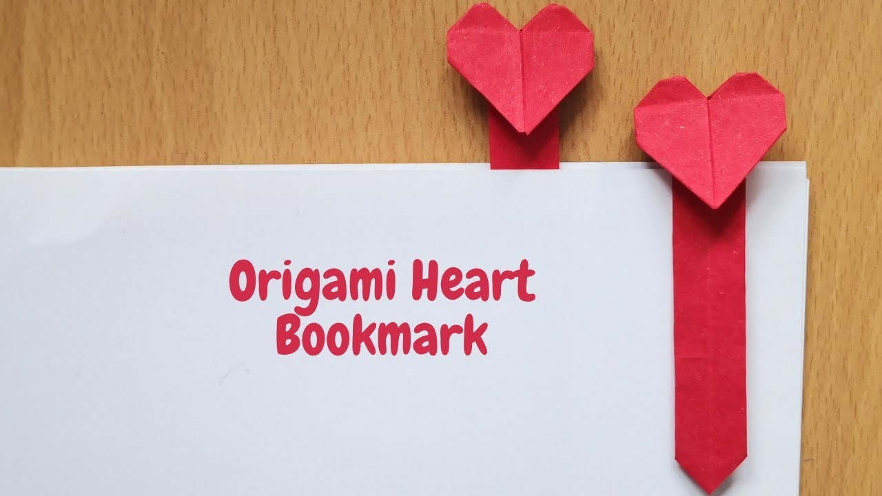 How to make Origami Heart Bookmark | Heart shaped bookmark