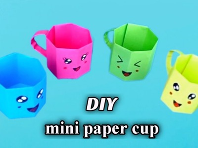 How to Make Origami Mini Paper Cups|Simple and Easy