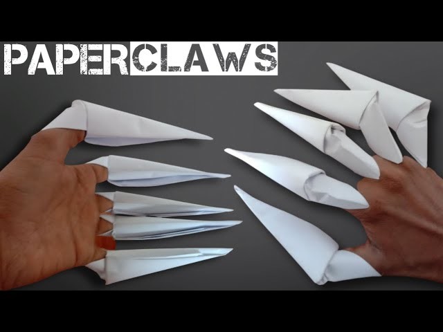 How To Make Paper Claws - origami paper claws