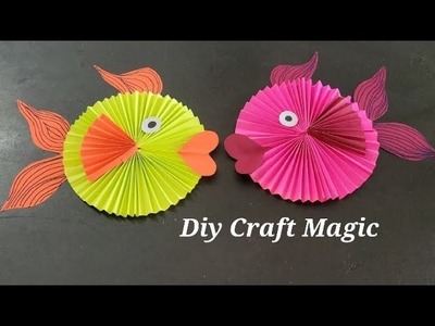 How To Make Paper Fish . Origami Fish.Origami animals. DIY CRAFT MAGIC