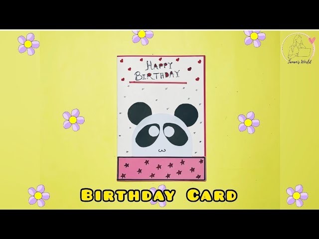 How To Make Paper Greeting Card.Easy Craft.Step-By-Step Tutorial.Nursery Craft Ideas |Tanam's World|