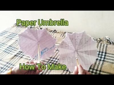 How To Make Paper Umbrella Easily | Origami Paper Umbrella |