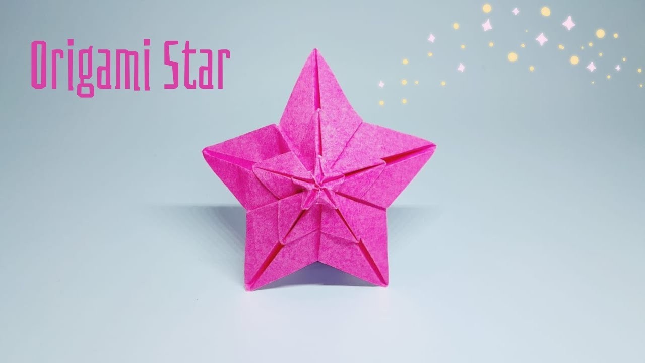 How to make Star Origami | Shining Star Origami | Origami Bintang ( Hoang Tien Quyet )