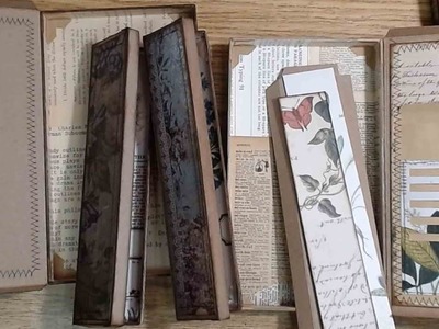 Make Along With Me! Book Cover Boxes with A Small Journal Inside, Part 2
