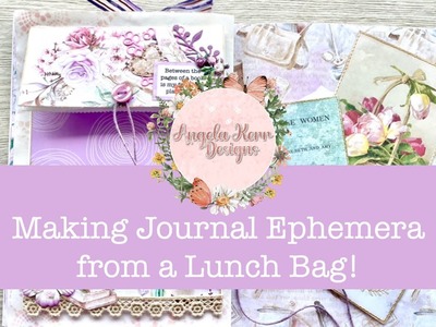 Making Journal Ephemera from a Lunch bag!