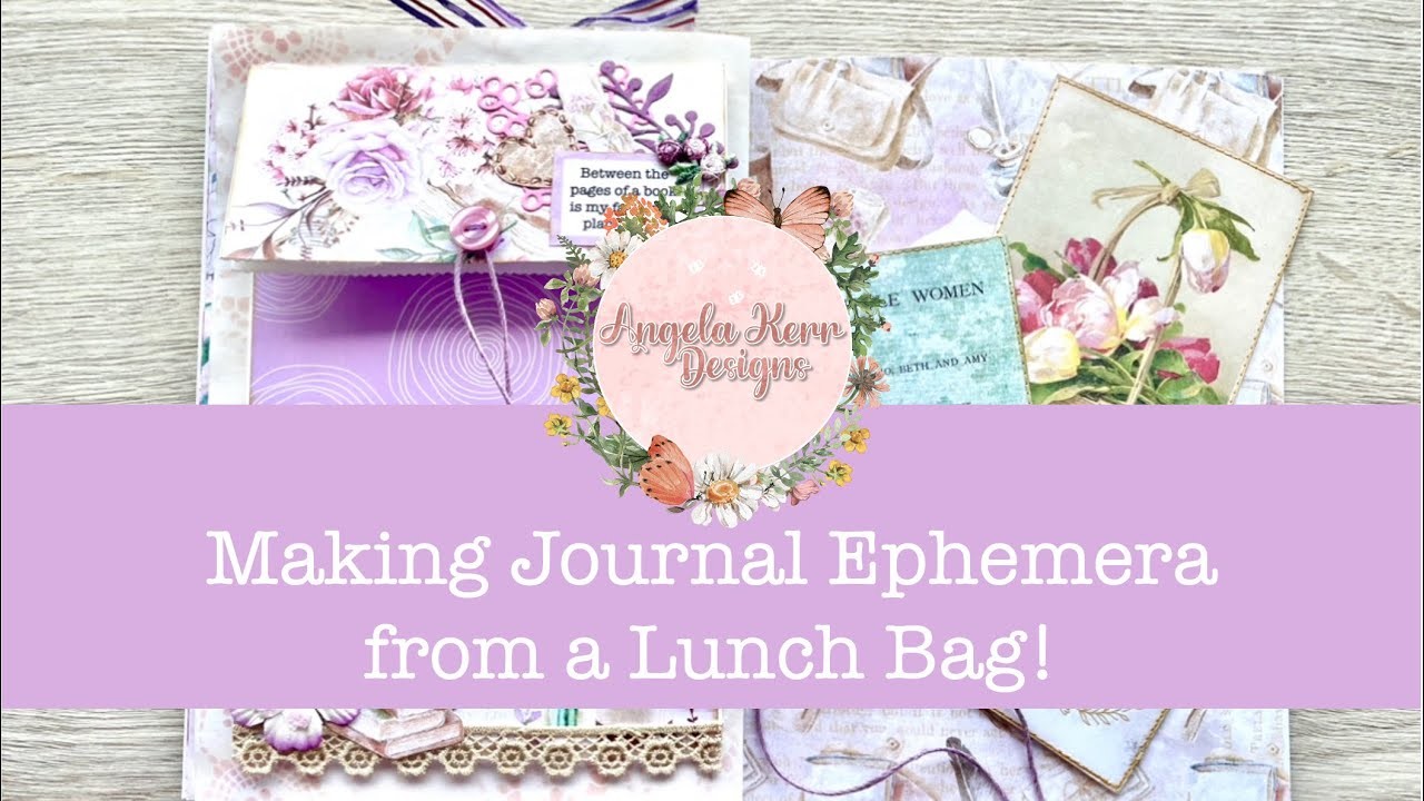 Making Journal Ephemera from a Lunch bag!