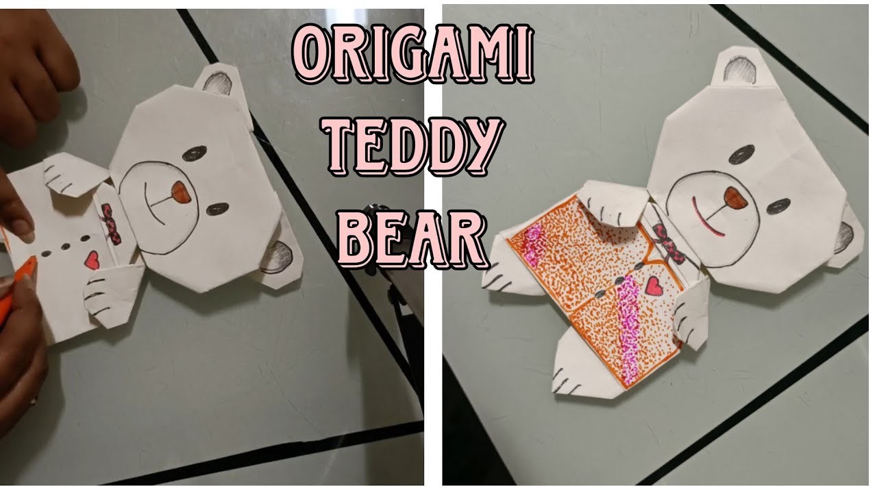 Making Origami Teddy Bear |Shivani Dancing | #papercraft #origami #teddybear
