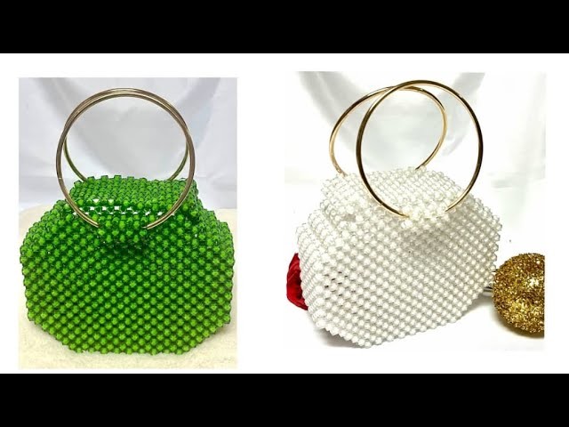 NEW and EASY way to make an OCTAGON SHAPED beaded BAG.DIY 8 SIDED BAG
