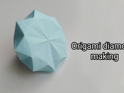 Origami elmas yapımı & Origami diamond making #origami #papercraft #diamond