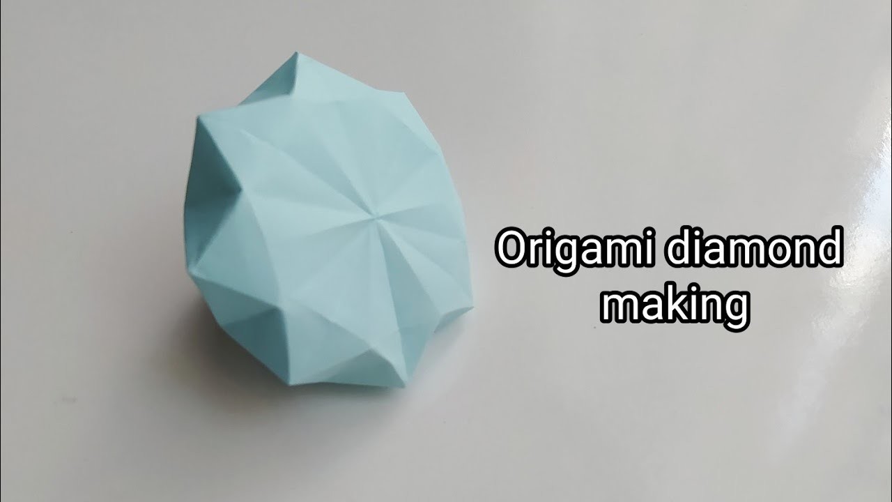 Origami elmas yapımı & Origami diamond making #origami #papercraft #diamond