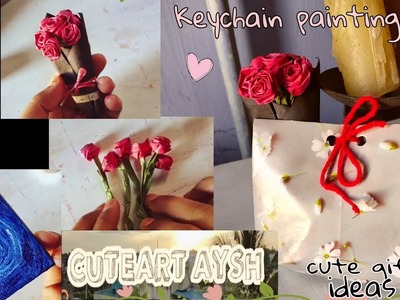 Origami paper flower bouquet ????. Keychain making. Cute gifts ♡♡♡