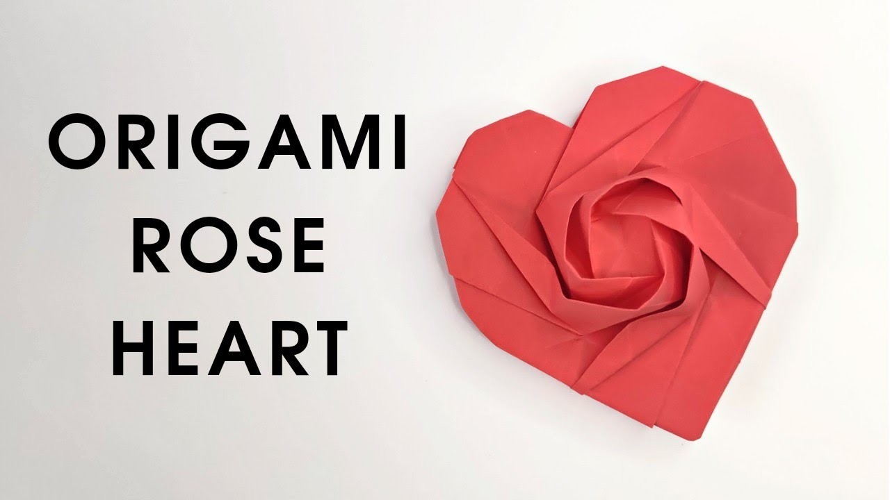 Origami ROSE HEART by Stefan Brinkmann | Paper rose heart