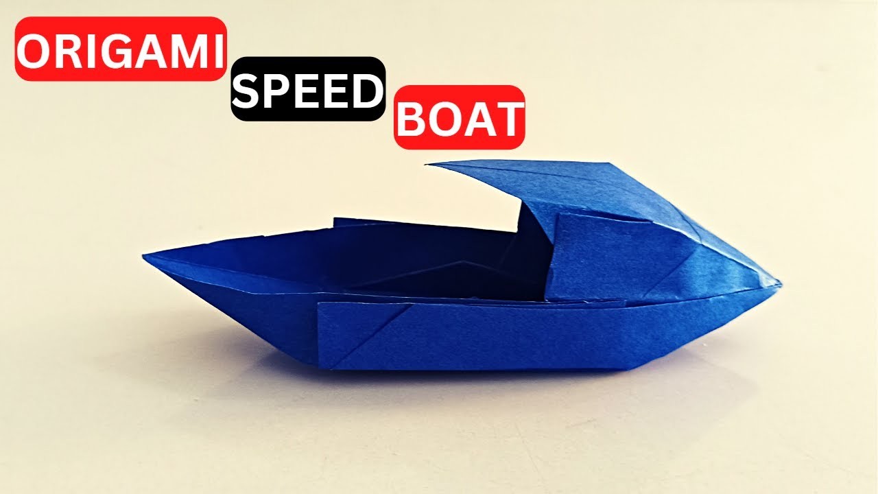 Origami Speed Boat | How to make a paper boat | paper canoe making | @craftboatofficial