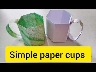 Paper cups | simple paper cup making | PSLV TV