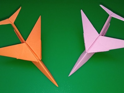 Paper Jet Making. Do it too. Easy Origami