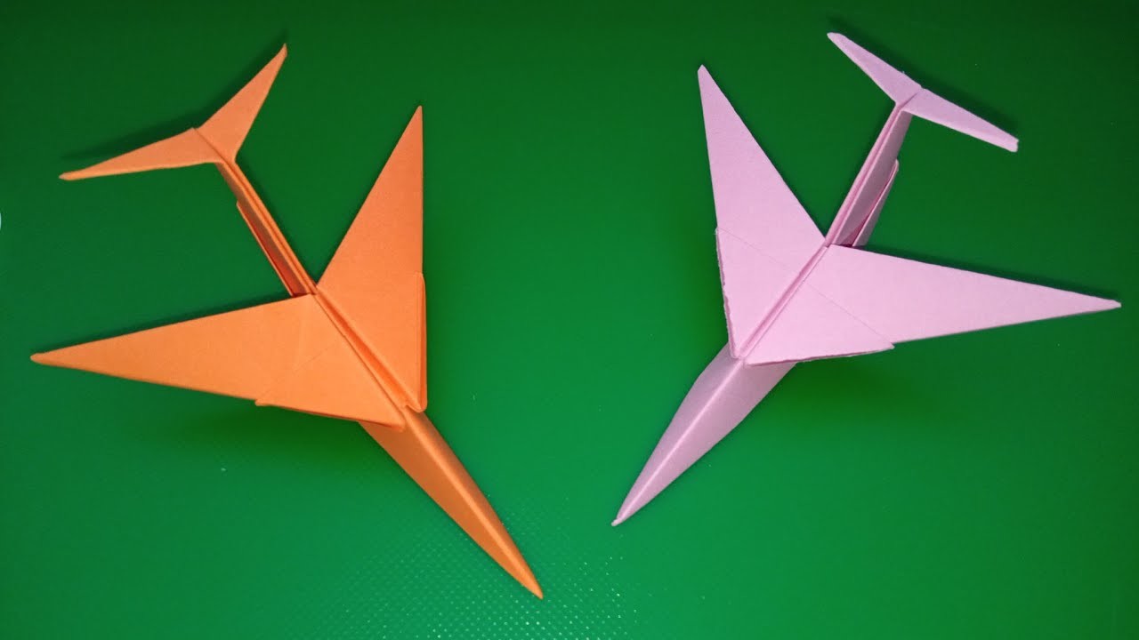 Paper Jet Making. Do it too. Easy Origami