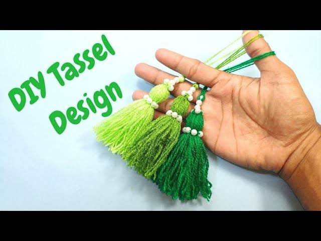 Tassel How to Make - Woolen Craft Idea Tassels Making