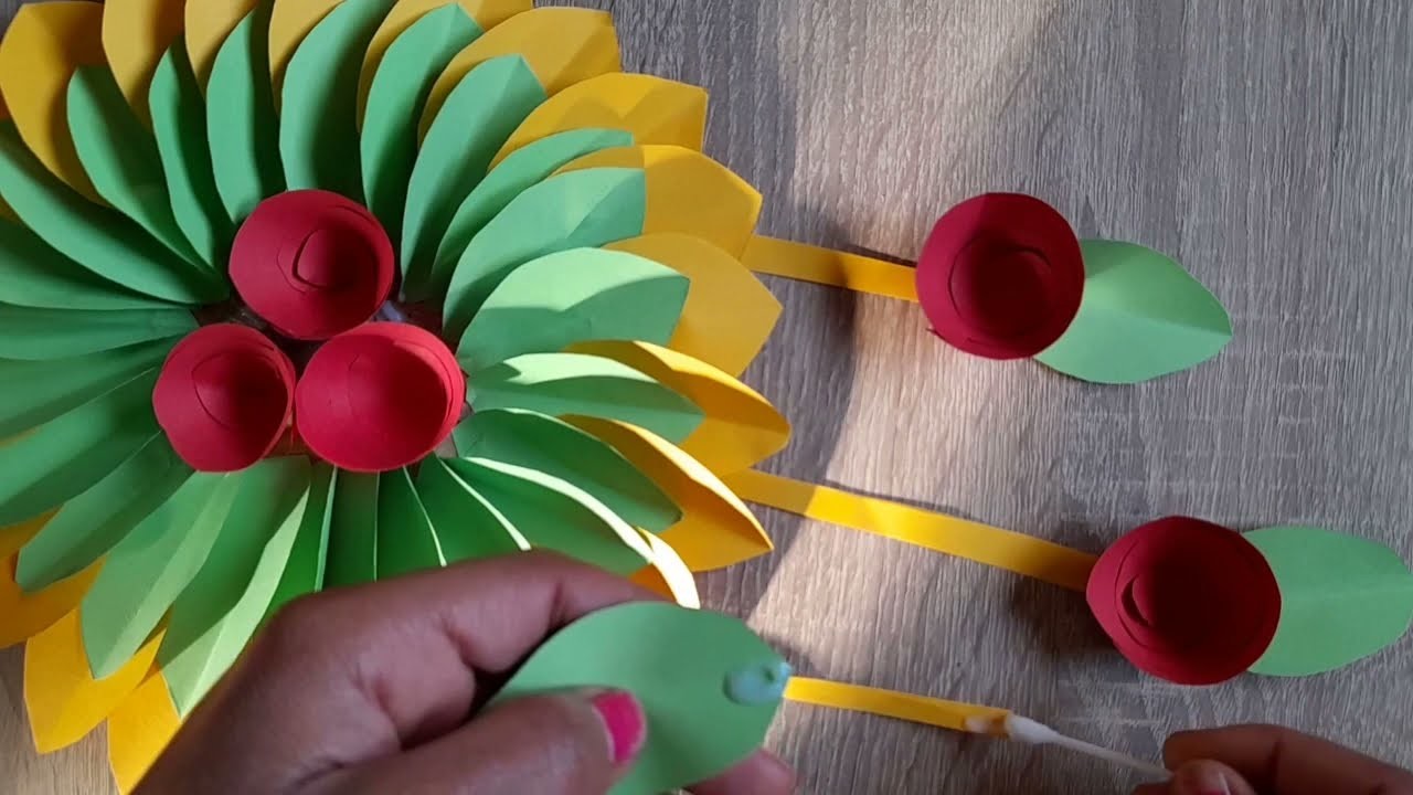The secret to making a beautiful decoration out of paper in an amazing way