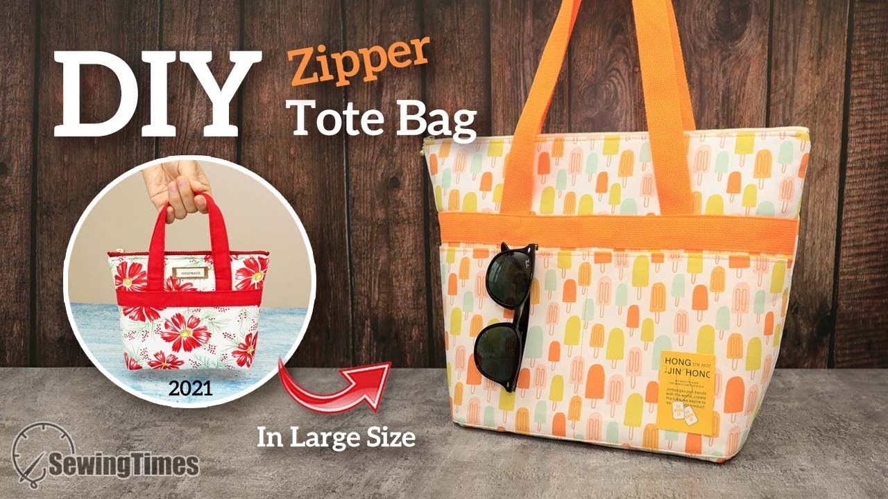 Travel in Style with This DIY????Zipper Tote Bag Tutorial