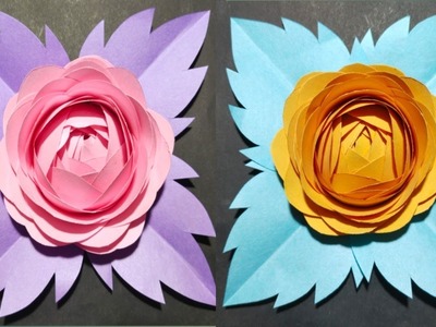 Wonderful origami paper flowers making step by step.easy paper craft.MAMA CREATIVITY CRAFTS