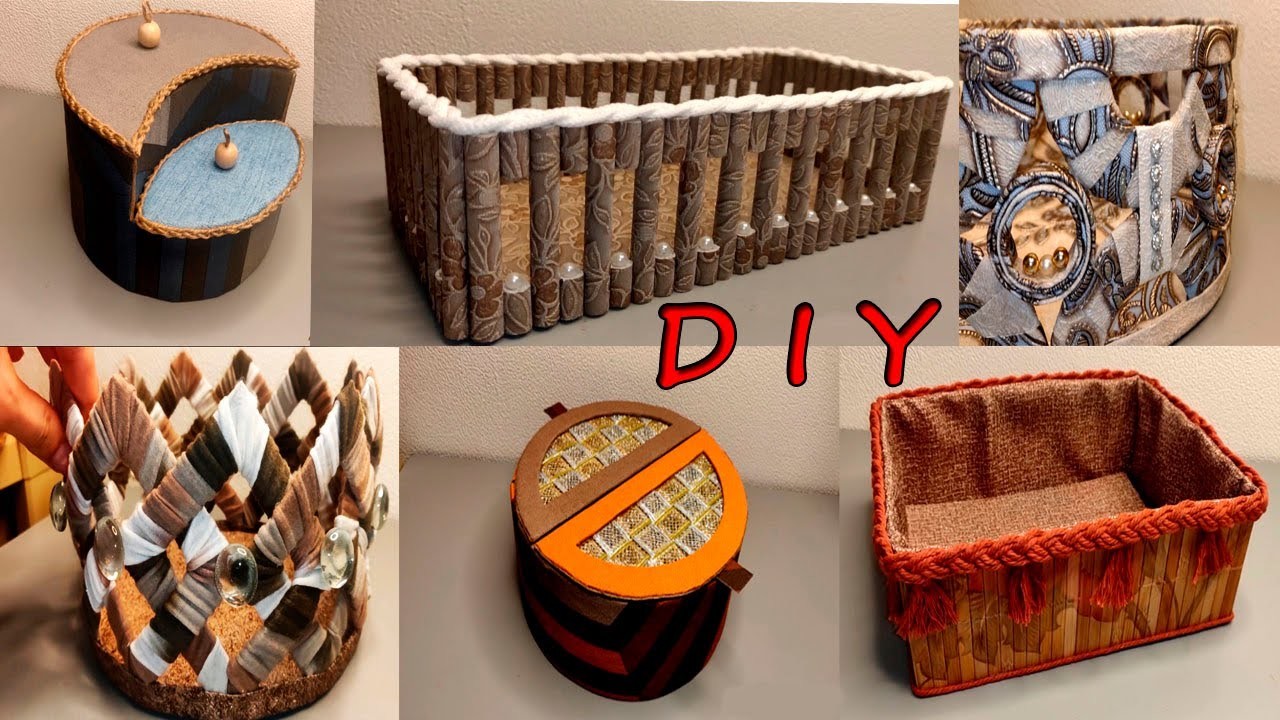 7 SUPER DIY ORGANIZER IDEA from cardboard and boxes