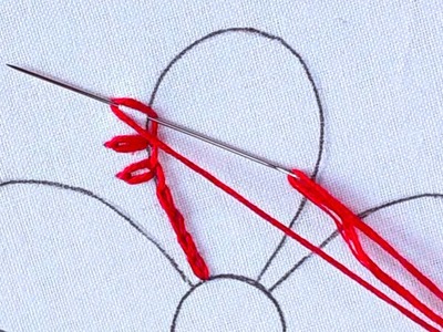 Amazing hand embroidery Needle knitting Macrame Net Stitch Variation Easy Unique Flower Design