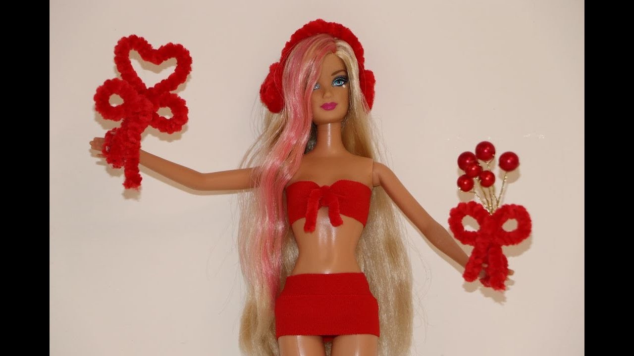 Barbie Doll Makeover Transformation   DIY Miniature Ideas for Barbie   Dress, and More #valentine