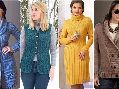 Beautiful latest stylish crochet knitting cardigan jumper jacket sweater designs for ladies 2023