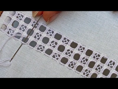 Beautiful New Simple Stitch For Beginners Hand Embroidery White Border Line ????