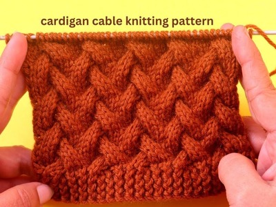 Cable knitting pattern for sweater shawl scarf  || Cable Knitting Design Pattern idea.