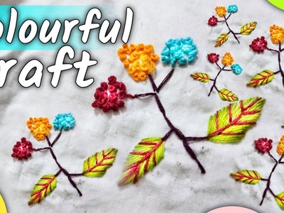 Colourful handcrafted flowers-diy craft ideas #viral
