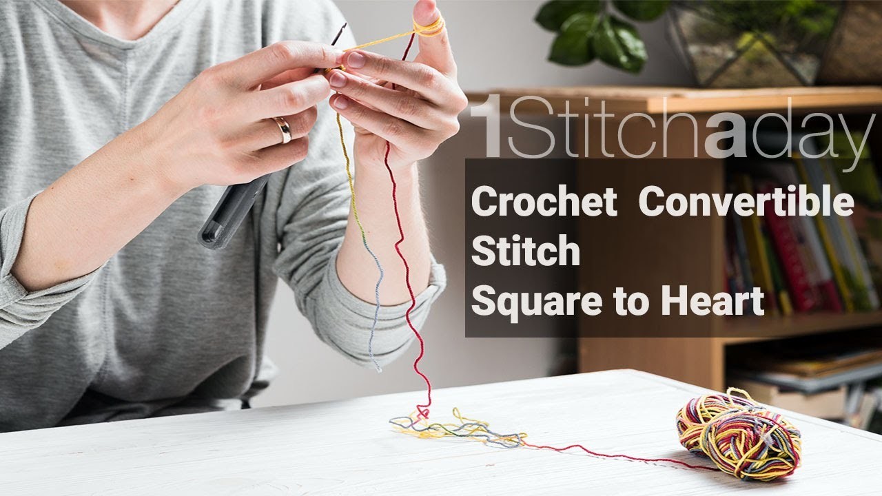 Convertible Crochet - Square to Heart