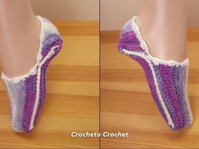 Crochet One Piece Slippers Socks