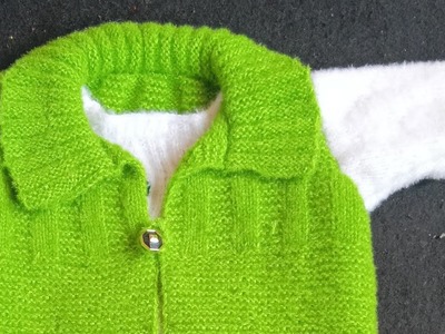 Designer collar knitting
