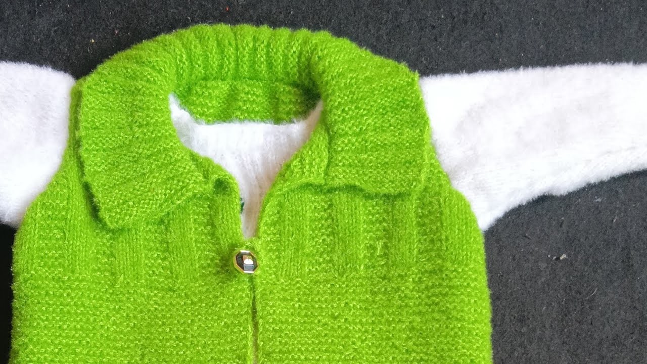 Designer collar knitting